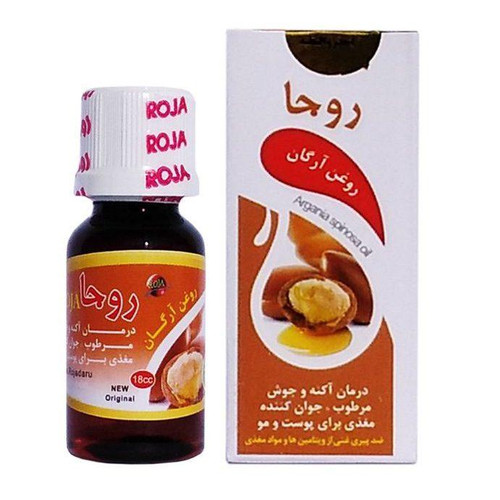 روغن آرگان روجا مناسب مراقبت مو و پوست بافت سبک و جذب سریع کمک به لطافت و درخشندگی مو مناسب استفاده روزانه شفاگونه