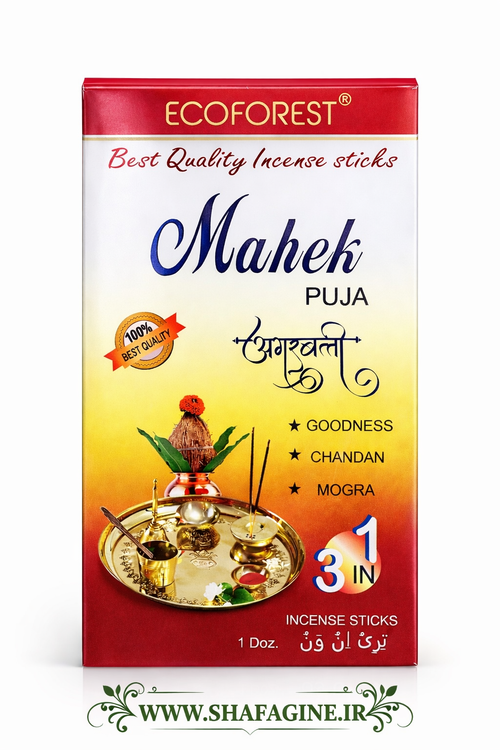 عود محق اصل Ecoforest رایحه آرامشبخش و معنوی مناسب مدیتیشن و عبادت عود خوشبو کننده محیط ماندگاری عالی رایحه شفاگونه