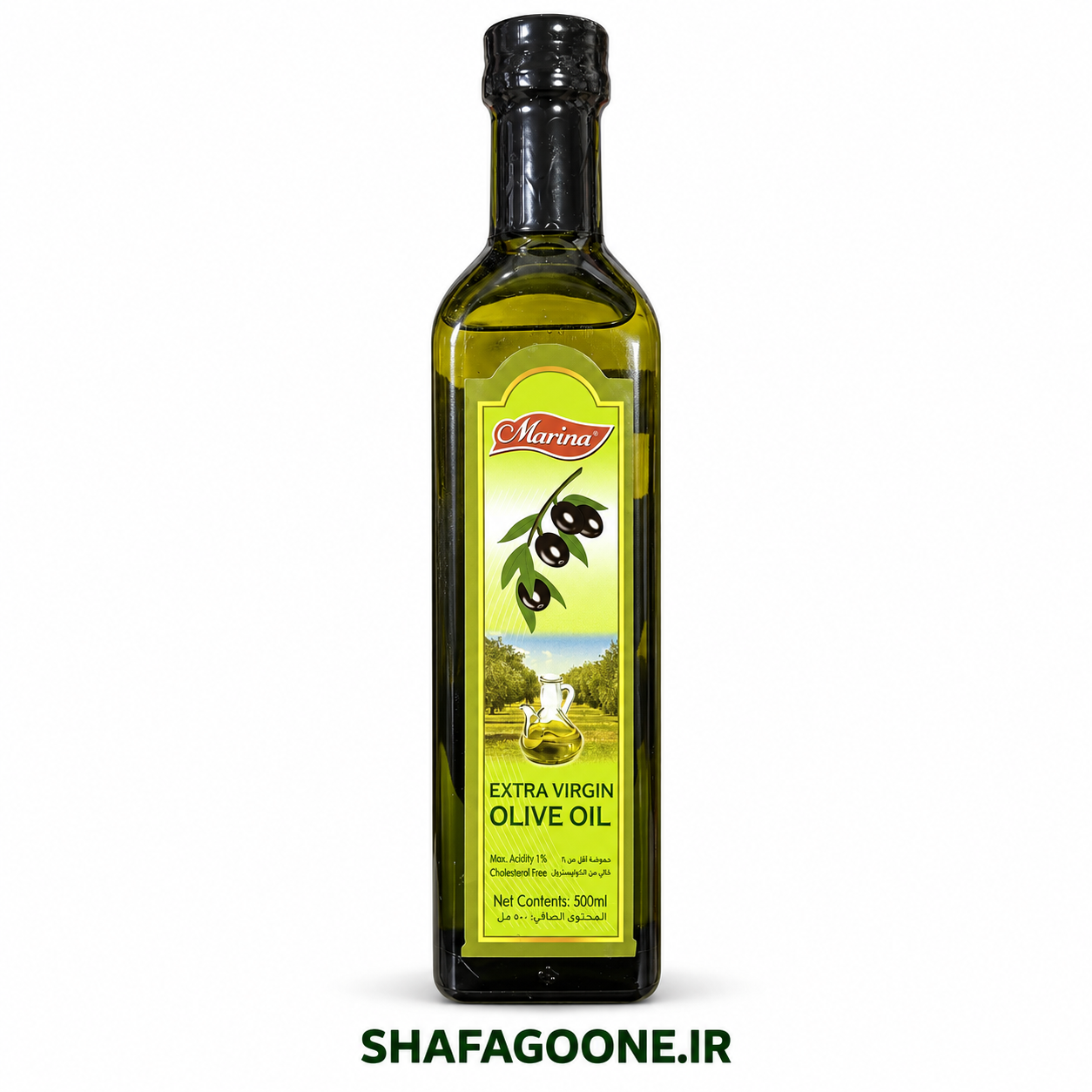 روغن زیتون مارینا Extra Virgin Olive Oil حجم ۵۰۰ میلی‌لیتر