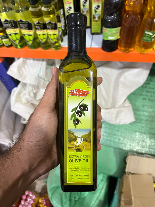 روغن زیتون مارینا Extra Virgin Olive Oil حجم ۵۰۰ میلیلیتر