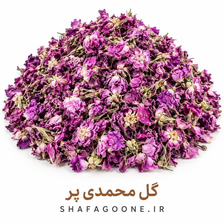 گل محمدی خشک همراه کاسبرگ ۲۵۰ گرمی | بسته پاکتی